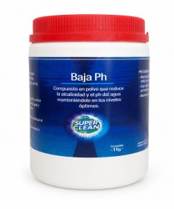 Baja pH Superclean para piscina en polvo de 1 kilogramo