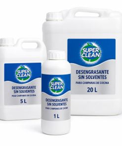 Desengrasante Superclean sin solventes para campanas de cocina en envases de 1, 5 y 20 litros