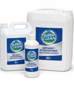 Limpiador y desincrustante Superclean para hervidores eléctricos en envases de 1, 5 y 20 litros