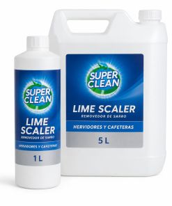 Lime Scaler Superclean removedor de sarro para hervidores y cafeteras en envases de 1 y 5 litros