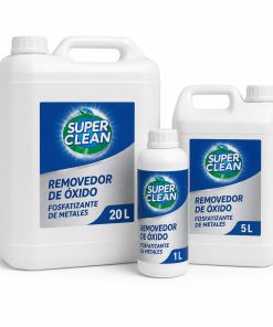 Removedor de óxido y fosfatizante de metales Superclean en envases de 1, 5 y 20 litros
